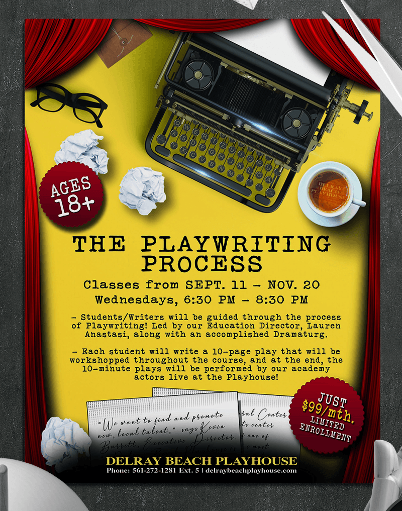 Playwriting Process Flyer